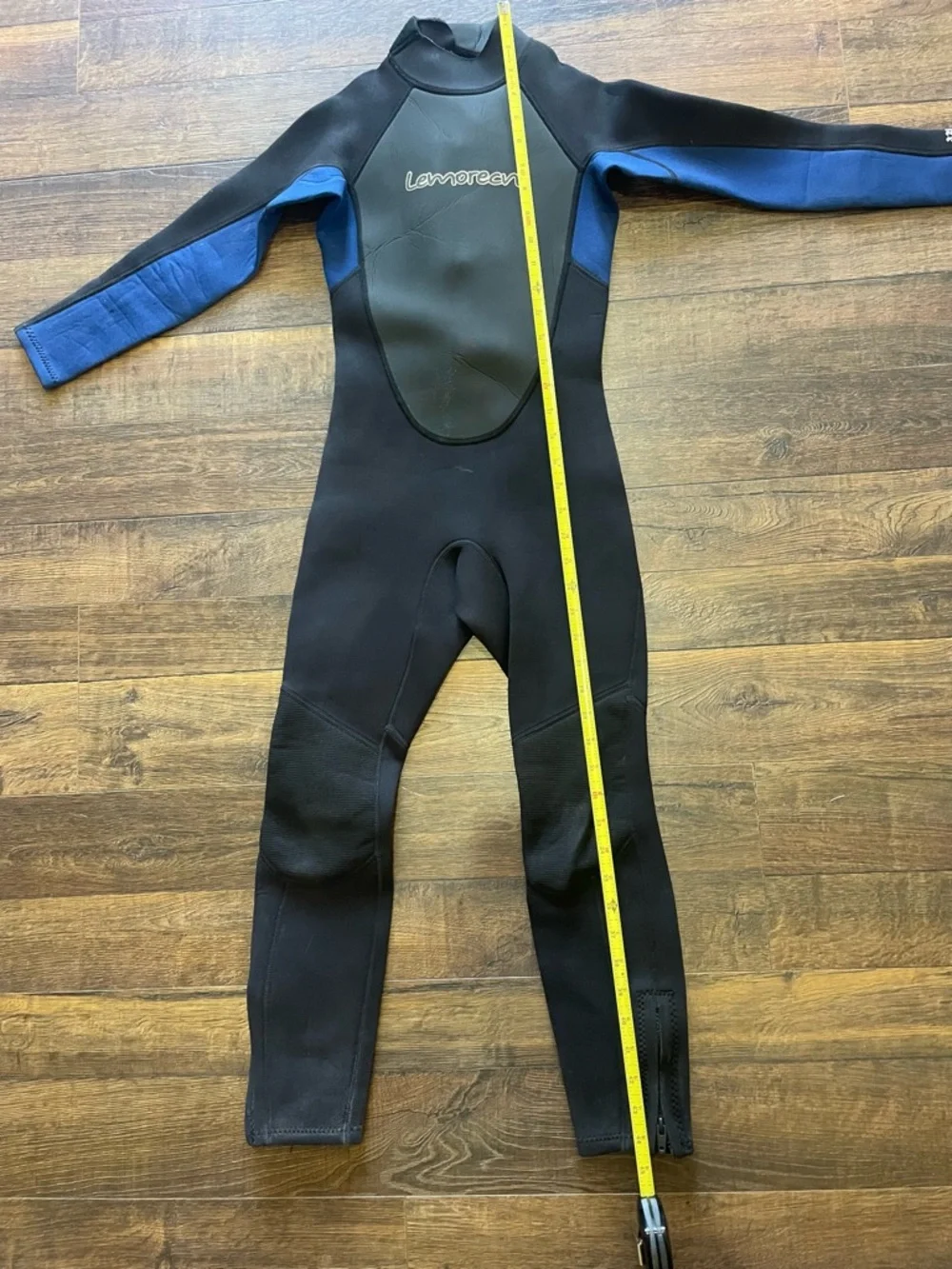 Lemorecn Black & Royal Blue Full Wetsuit Neoprene 3:2 MM EUC - Picture 9 of 10